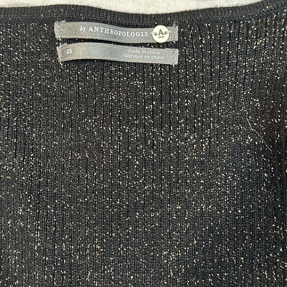 Anthropologie Black Sweetheart Sweater - Picture 4 of 6